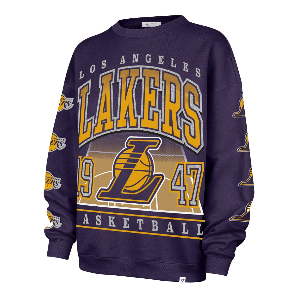 Los Angeles Lakers '47 Women's Go Big Oversized Sweatshirt Purple - NBA