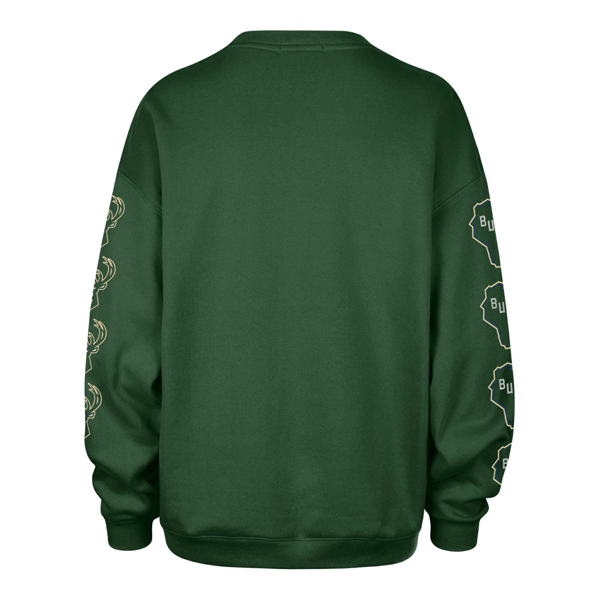 Milwaukee Bucks '47 Women's Go Big Oversized Sweatshirt Hunter Green - NBA