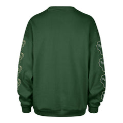 Milwaukee Bucks '47 Women's Go Big Oversized Sweatshirt Hunter Green - NBA