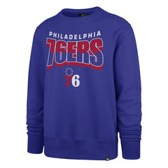 Philadelphia 76ers '47 Unisex Brush By Headline Crewneck Sweatshirt Royal - NBA