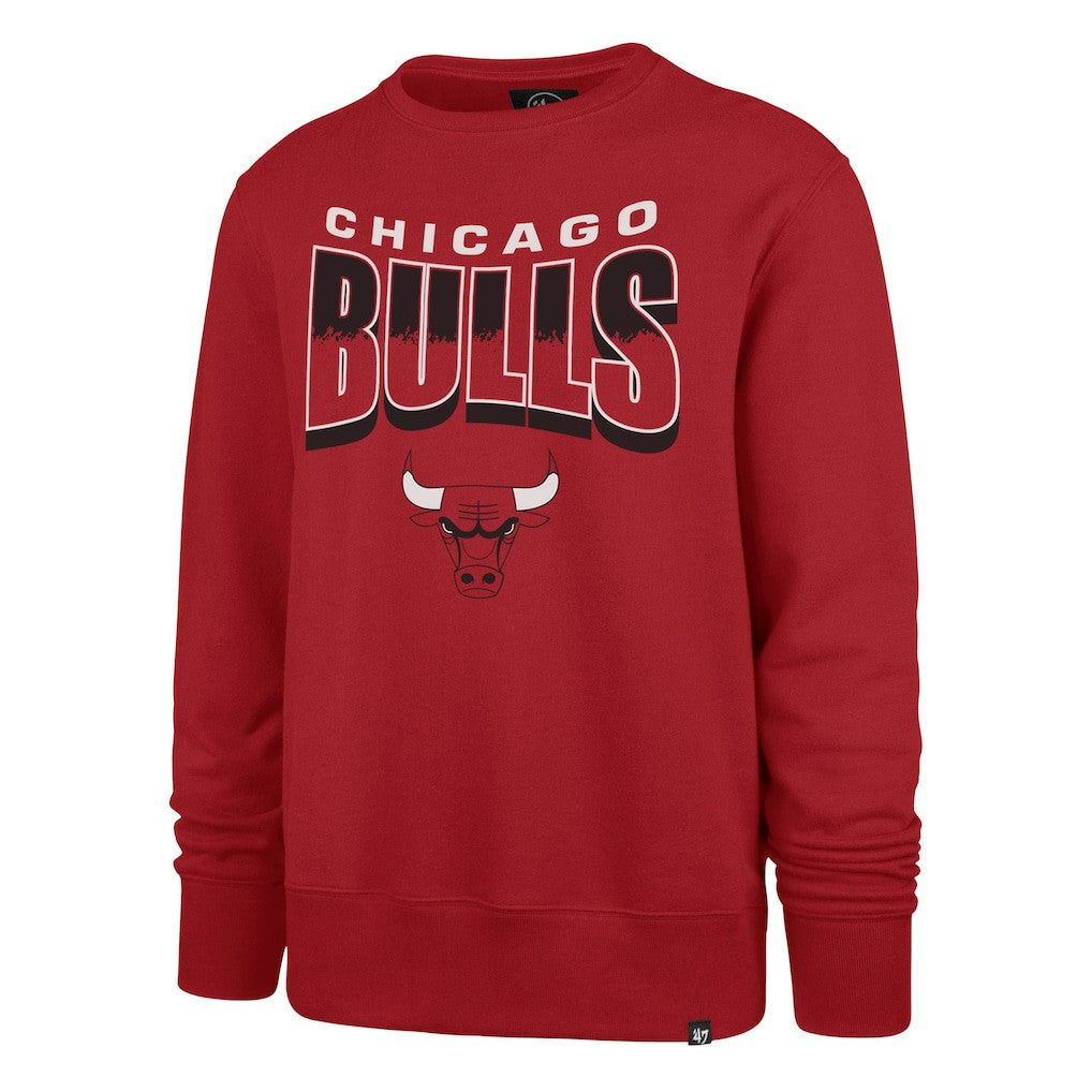 Chicago Bulls '47 Unisex Brush By Headline Crewneck Sweatshirt Red - NBA