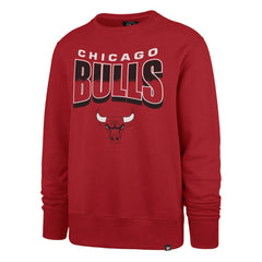 Chicago Bulls '47 Unisex Brush By Headline Crewneck Sweatshirt Red - NBA