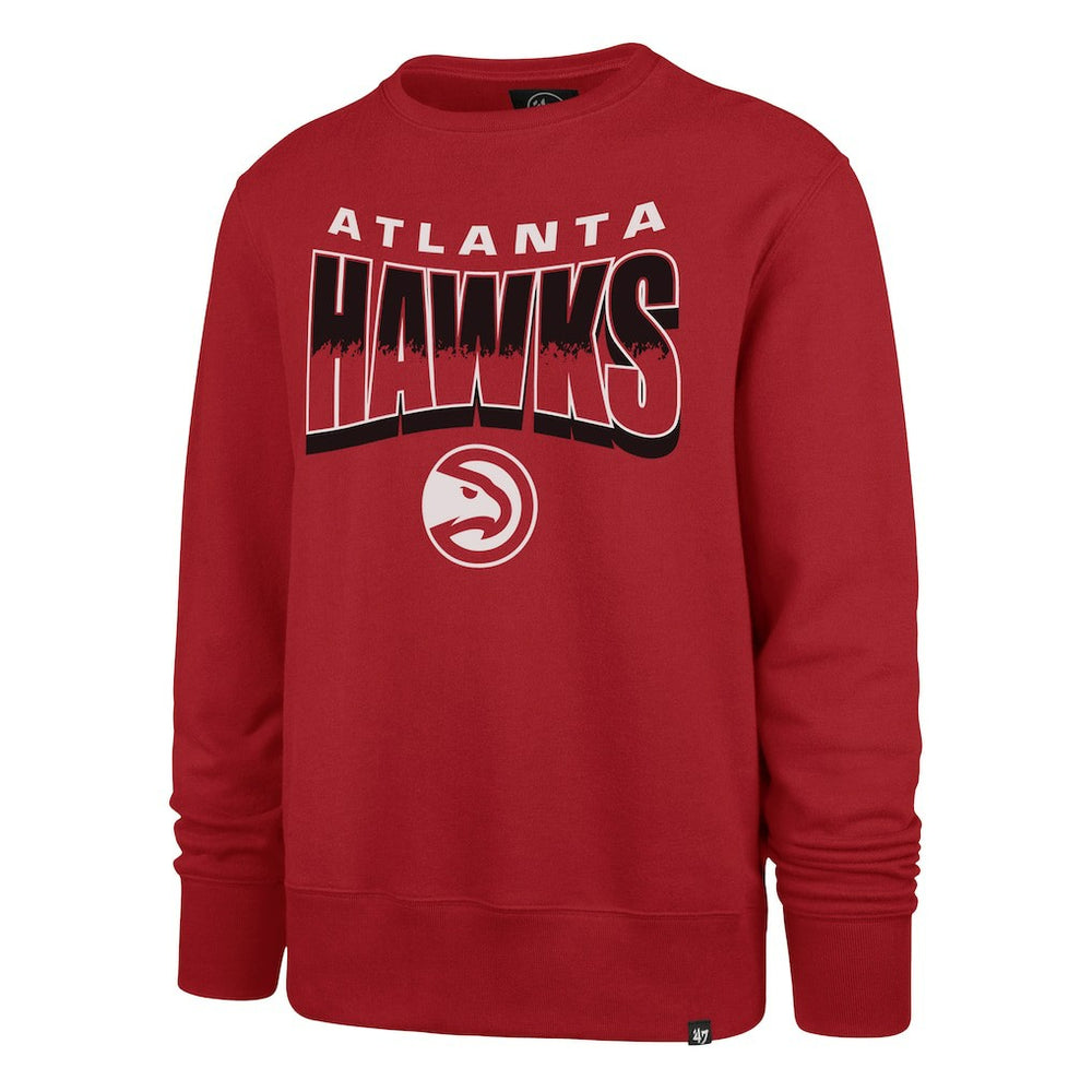 Atlanta Hawks '47 Unisex Brush By Headline Crewneck Sweatshirt Red - NBA