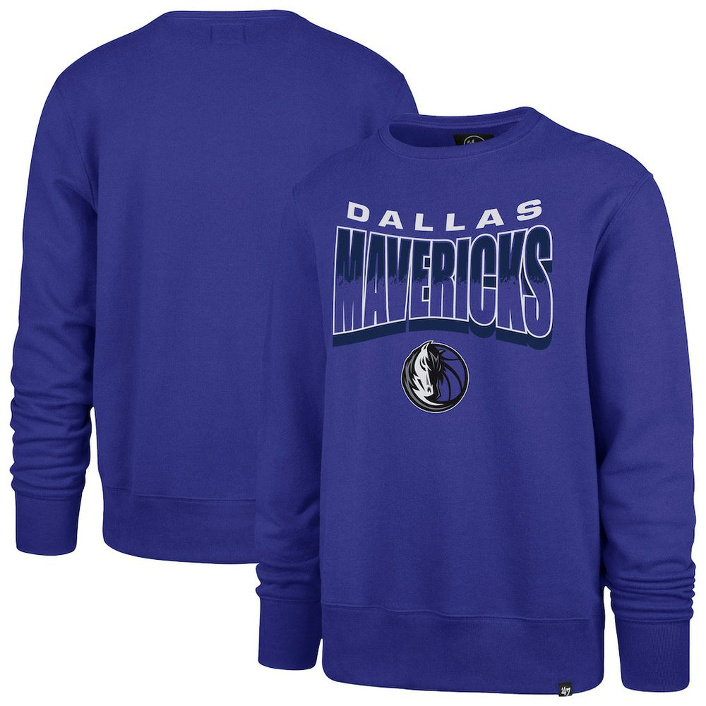 Dallas Mavericks '47 Unisex Brush By Headline Crewneck Sweatshirt Blue - NBA