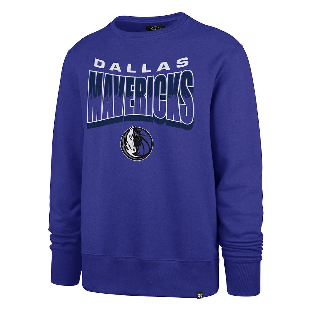 Dallas Mavericks '47 Unisex Brush By Headline Crewneck Sweatshirt Blue - NBA