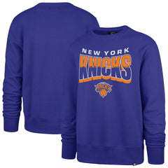 New York Knicks '47 Unisex Brush By Headline Crewneck Sweatshirt Blue - NBA