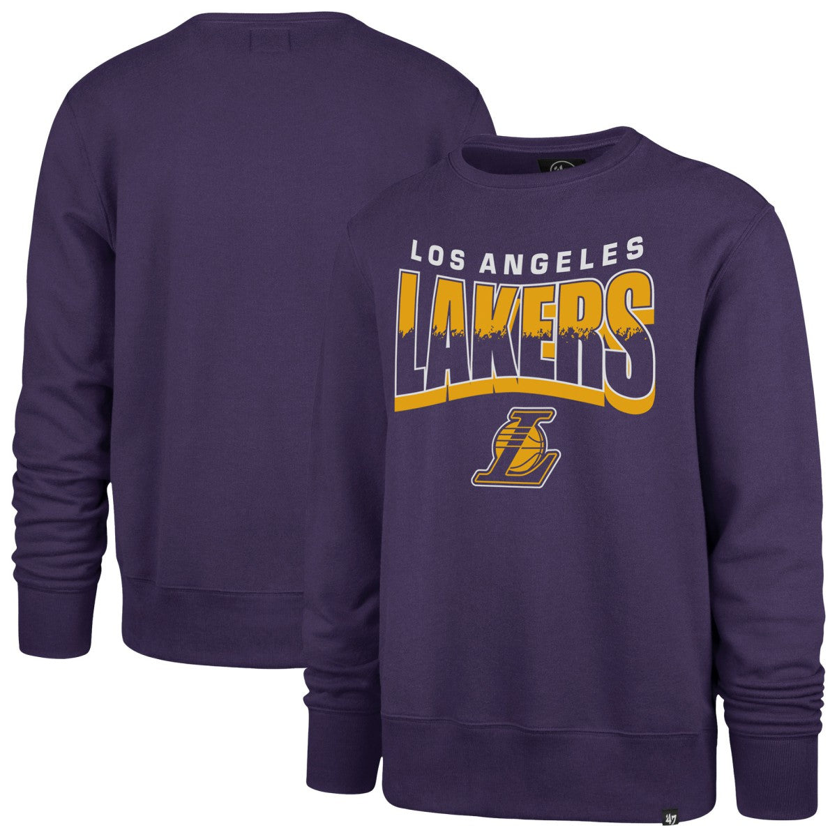 Los Angeles Lakers '47 Unisex Brush By Headline Crewneck Sweatshirt Purple - NBA