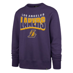 Los Angeles Lakers '47 Unisex Brush By Headline Crewneck Sweatshirt Purple - NBA