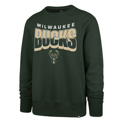 Milwaukee Bucks '47 Unisex Brush By Headline Crewneck Sweatshirt Hunter Green - NBA