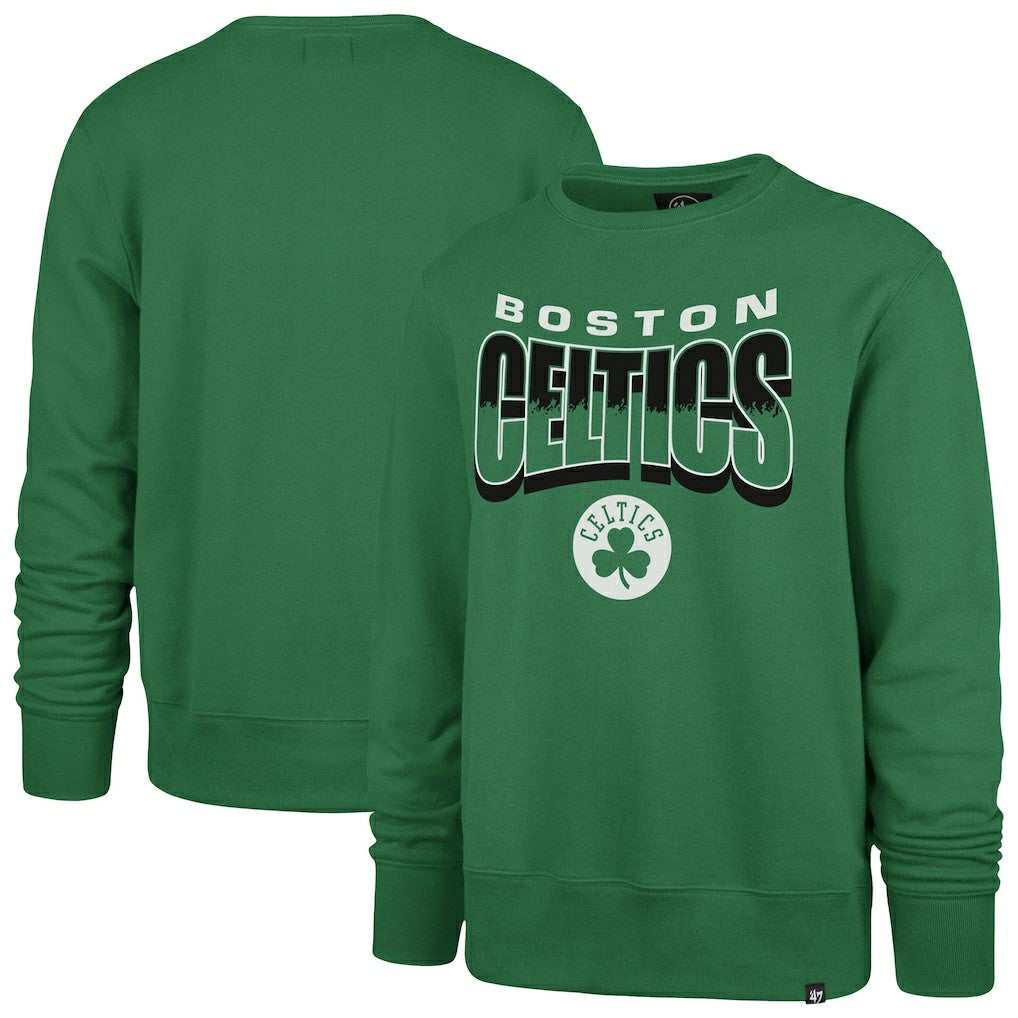Boston Celtics '47 Unisex Brush By Headline Crewneck Sweatshirt Kelly Green - NBA