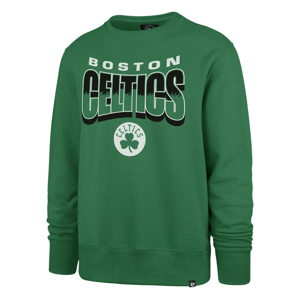 Boston Celtics '47 Unisex Brush By Headline Crewneck Sweatshirt Kelly Green - NBA