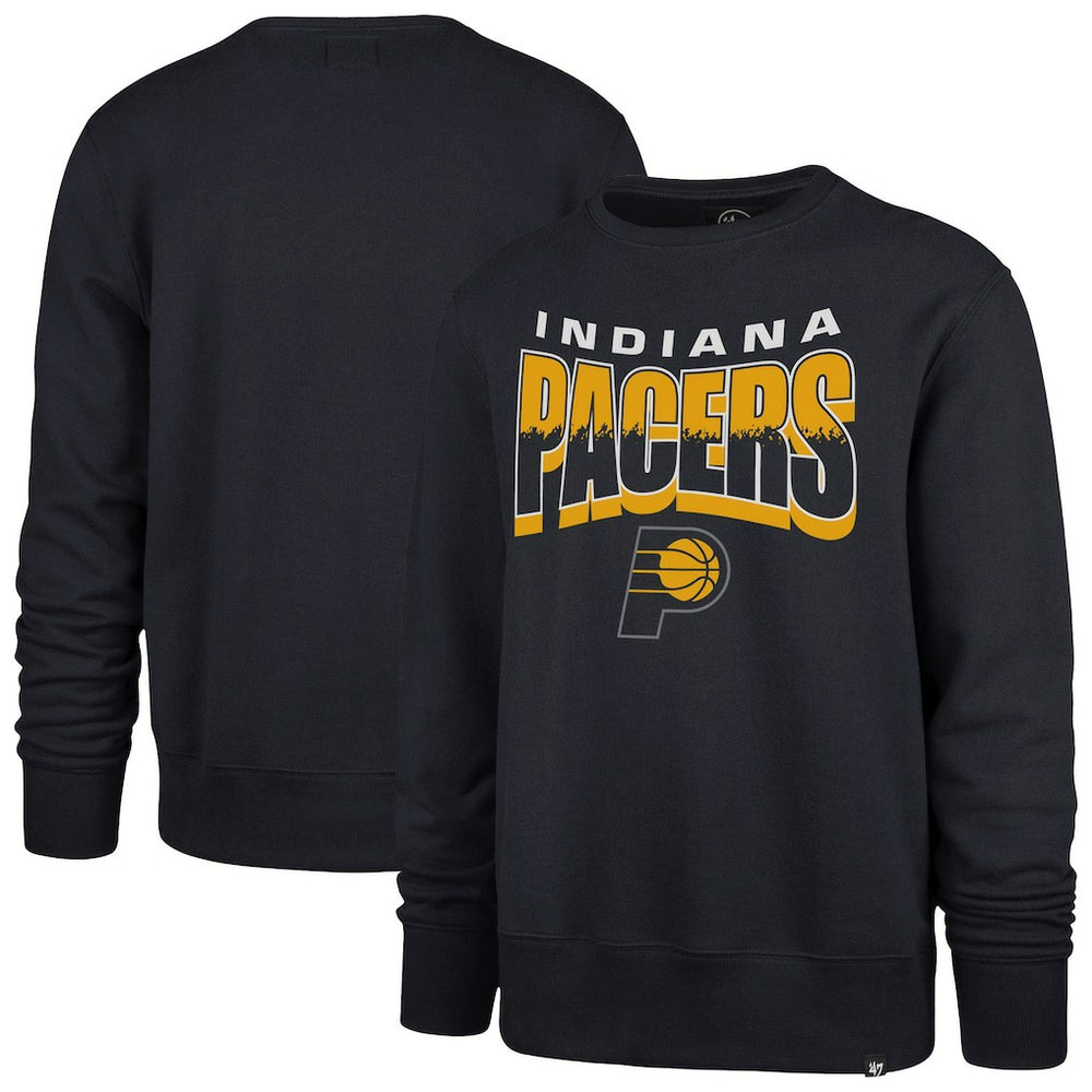 Indiana Pacers '47 Unisex Brush By Headline Crewneck Sweatshirt Navy - NBA