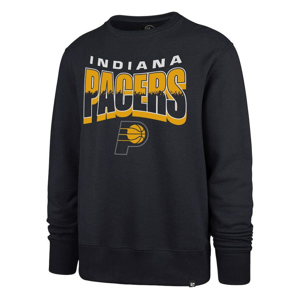 Indiana Pacers '47 Unisex Brush By Headline Crewneck Sweatshirt Navy - NBA