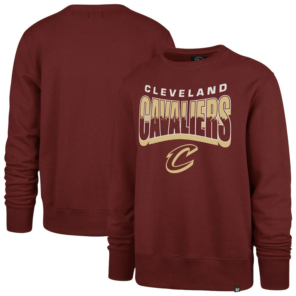 Cleveland Cavaliers '47 Unisex Brush By Headline Crewneck Sweatshirt Wine - NBA