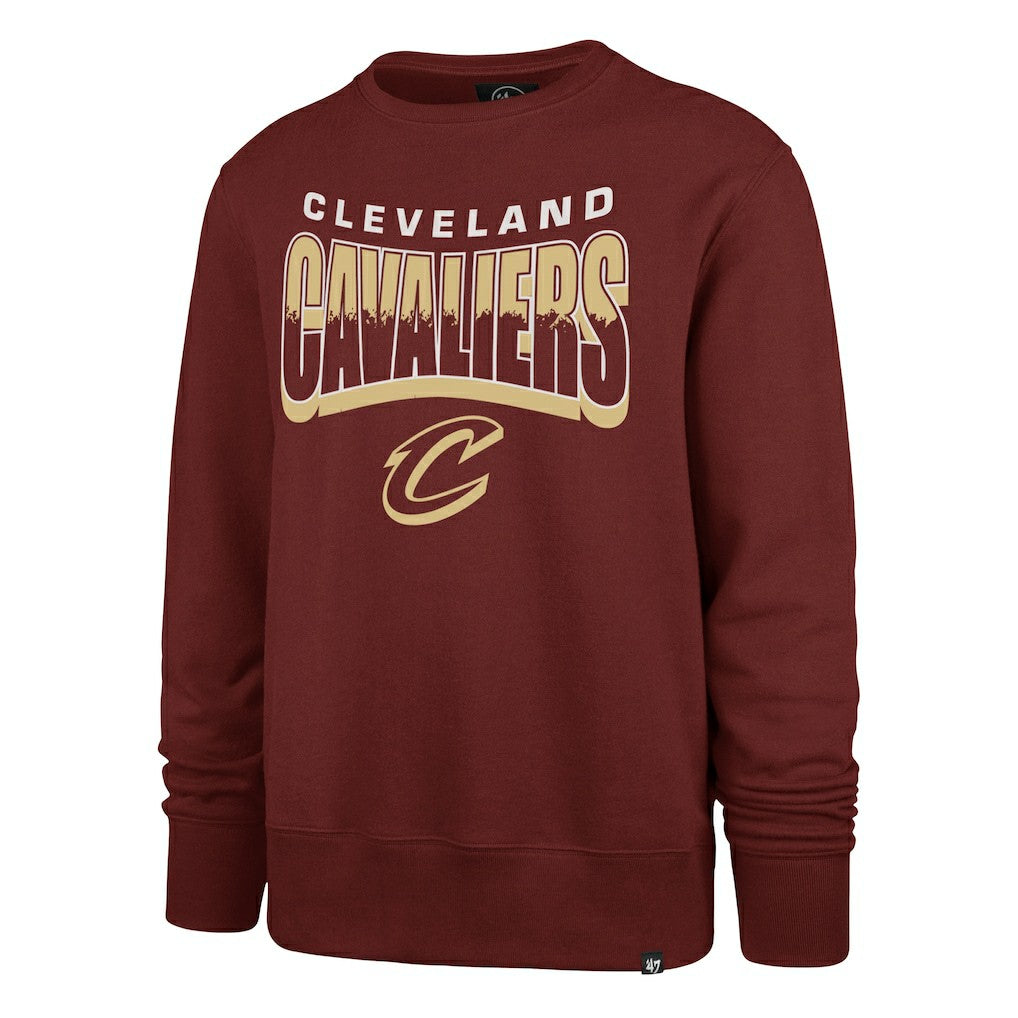 Cleveland Cavaliers '47 Unisex Brush By Headline Crewneck Sweatshirt Wine - NBA