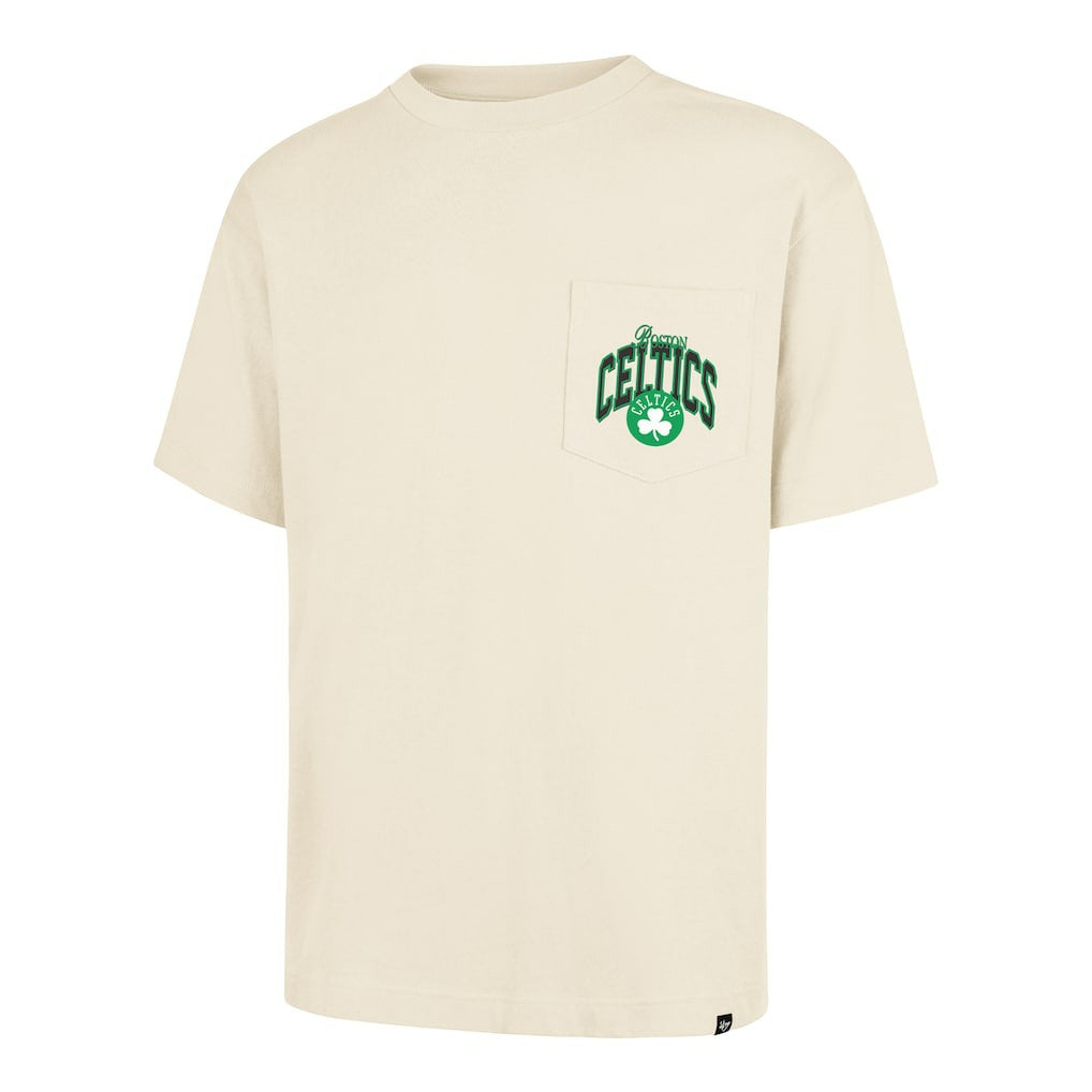 Boston Celtics '47 Unisex Crossover Collection Foundation Pocket T-Shirt Cream - NBA