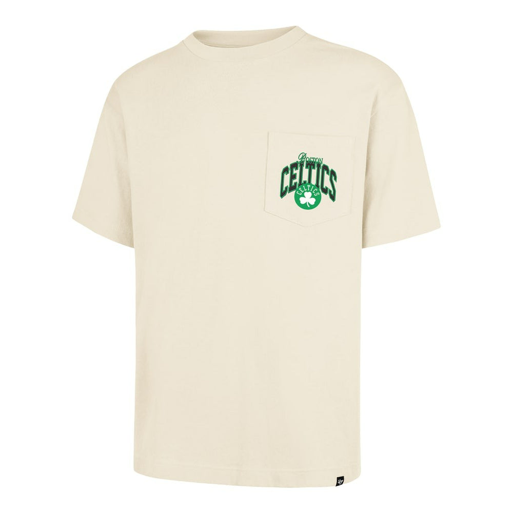 Boston Celtics '47 Unisex Crossover Collection Foundation Pocket T-Shirt Cream - NBA