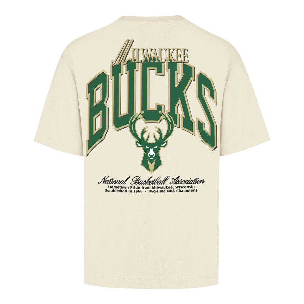 Milwaukee Bucks '47 Unisex Crossover Collection Foundation Pocket T-Shirt Cream - NBA