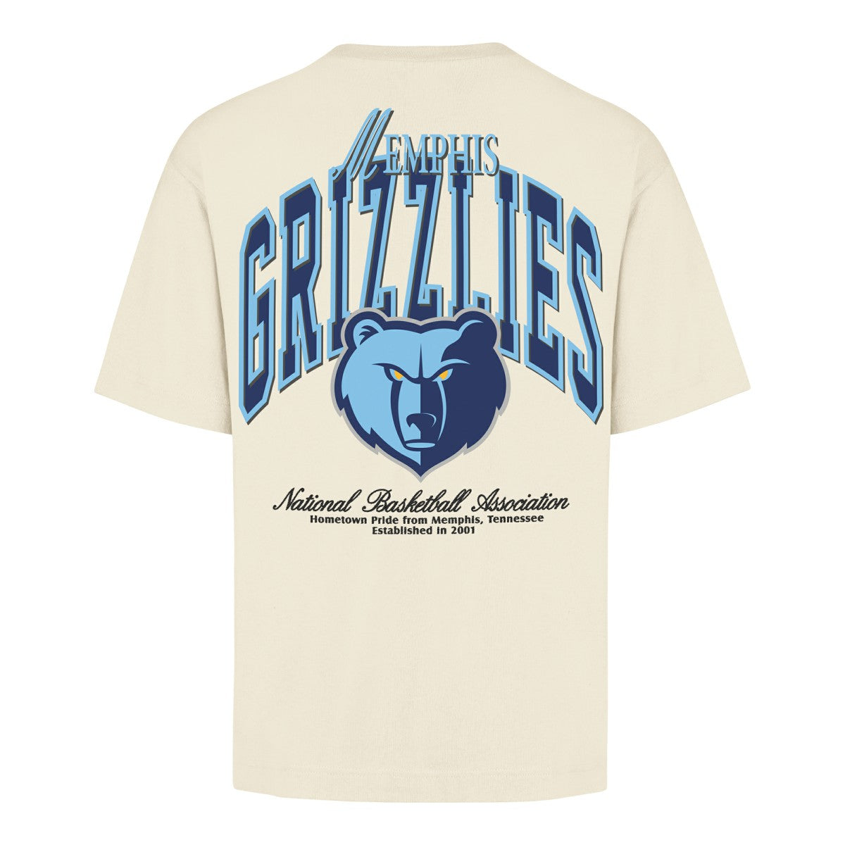 Memphis Grizzlies '47 Unisex Crossover Collection Foundation Pocket T-Shirt Cream - NBA