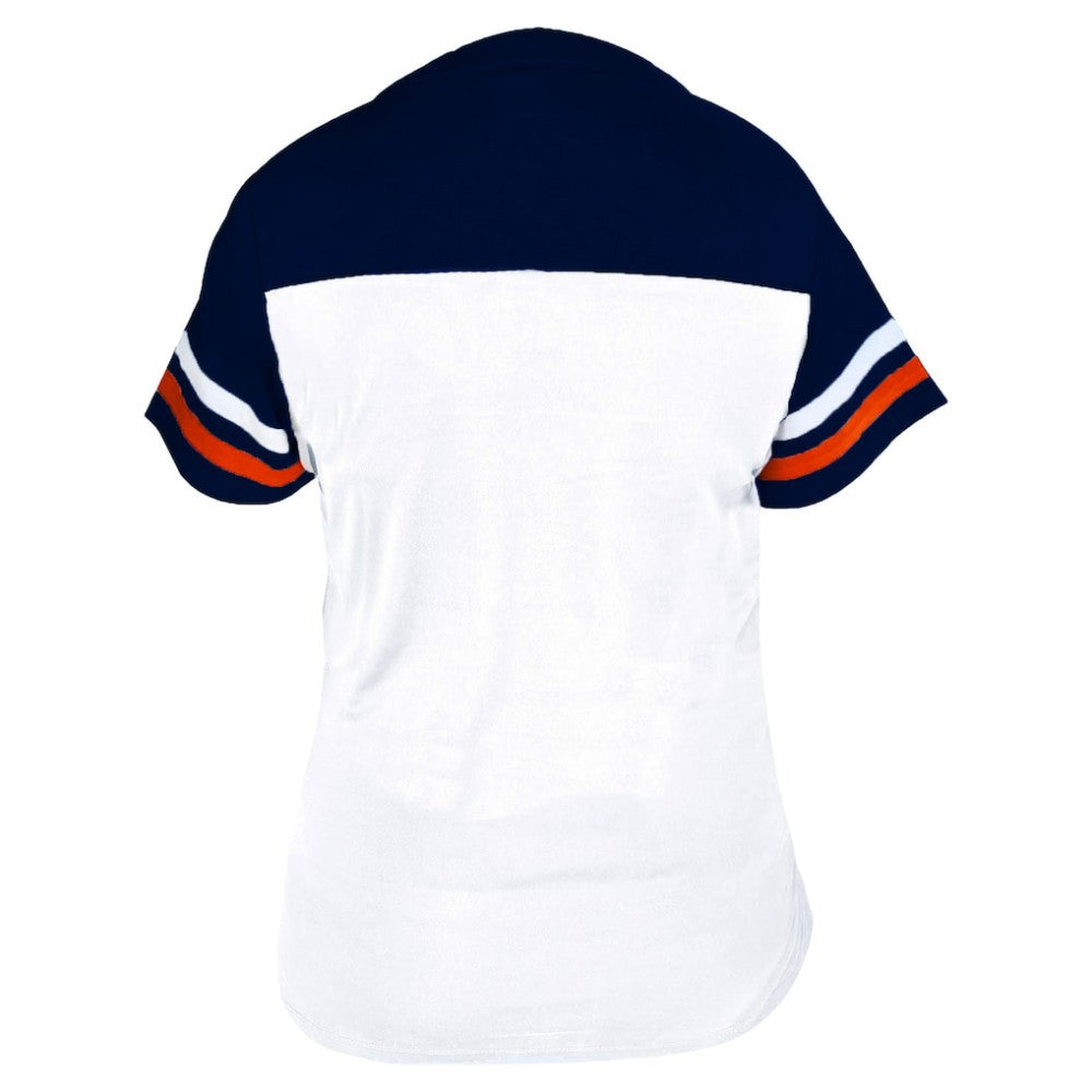 Houston Astros Profile Women's Plus Size Two-Stripe V-Neck T-Shirt - MLB