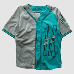 Miami Marlins Starter 90s Full Button Top - MLB