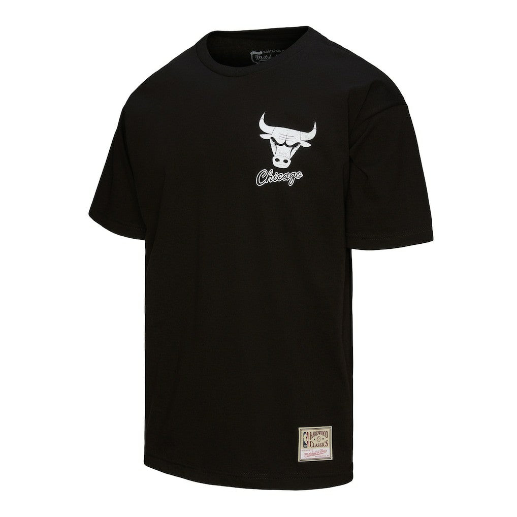 Chicago Bulls Hardwood Classics Overlap T-Shirt Black - NBA