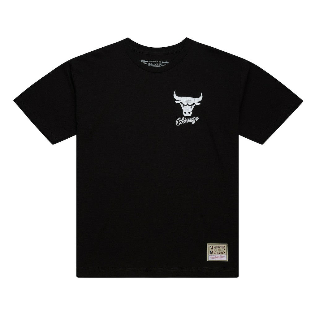 Chicago Bulls Hardwood Classics Overlap T-Shirt Black - NBA