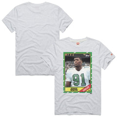 Reggie White Philadelphia Eagles Homage Unisex NFL Topps Trading Card Tri-Blend T-Shirt Gray | NFL