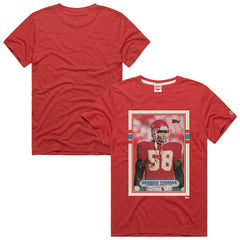 Derrick Thomas Kansas City Chiefs Homage Unisex NFL Topps Trading Card Tri-Blend T-Shirt Red | NFL