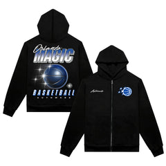 Orlando Magic Authmade Unisex Premium Boxy Full-Zip Hoodie Black - NBA
