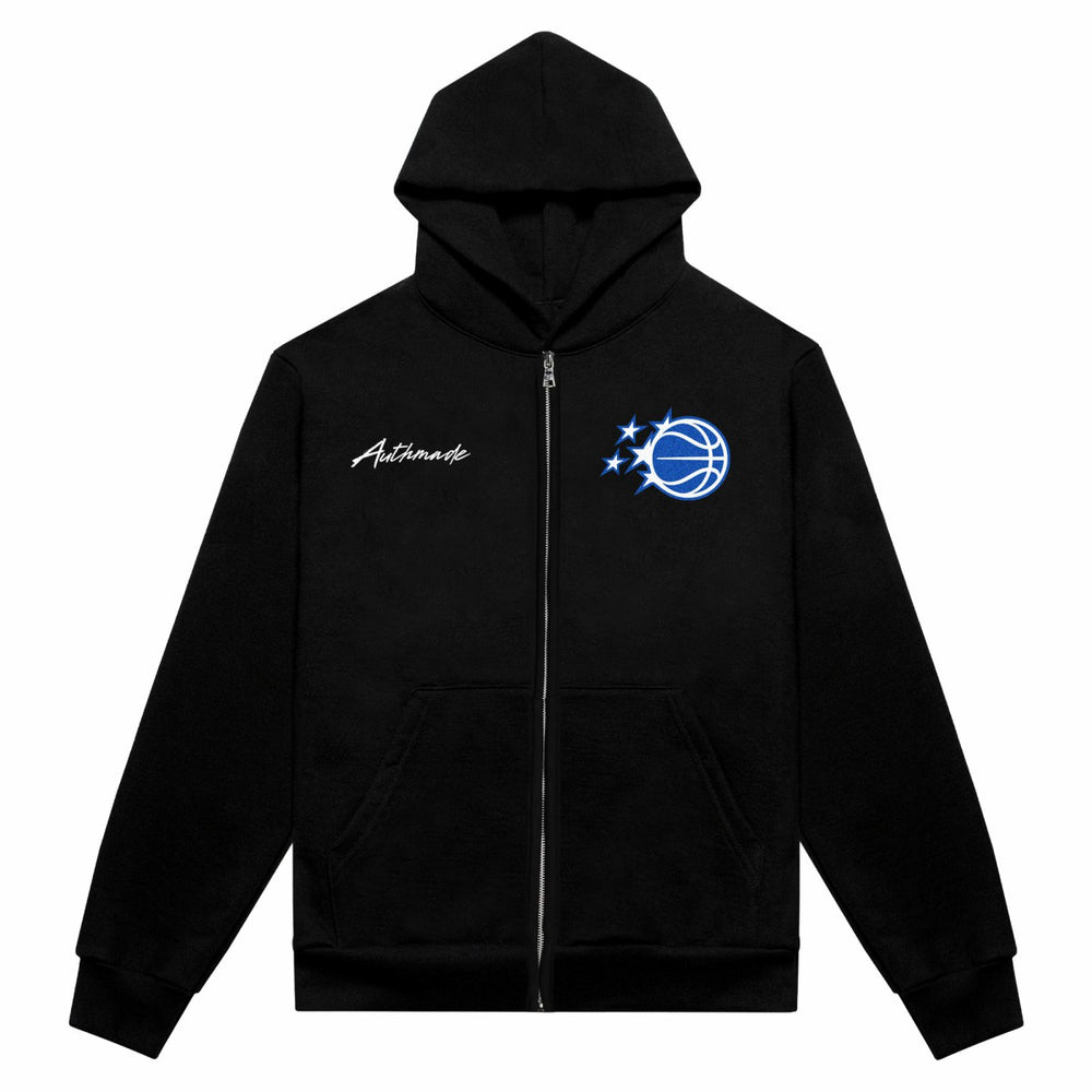 Orlando Magic Authmade Unisex Premium Boxy Full-Zip Hoodie Black - NBA