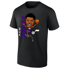 Ace Bailey Utah Jazz Caricature T-Shirt Black - NBA