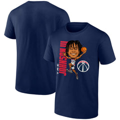 Tre Johnson III Washington Wizards Caricature T-Shirt Navy - NBA