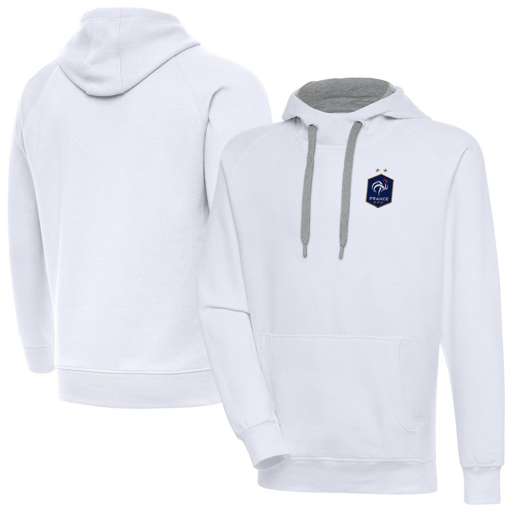 France National Team Antigua Takeover Pullover Hoodie White - FIFA World CUP