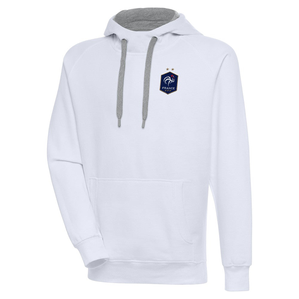 France National Team Antigua Takeover Pullover Hoodie White - FIFA World CUP