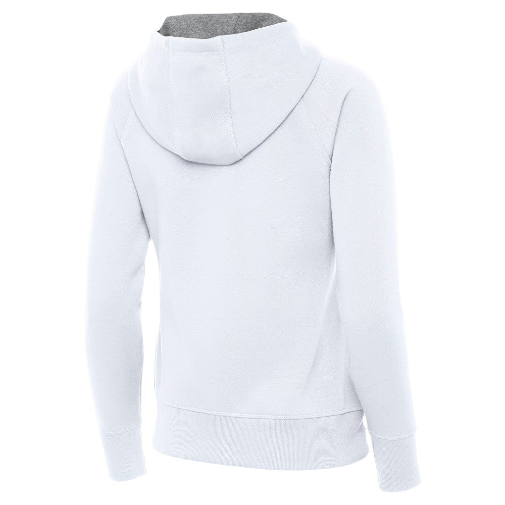 France National Team Antigua Women's Takeover Full-Zip Hoodie White - FIFA World CUP