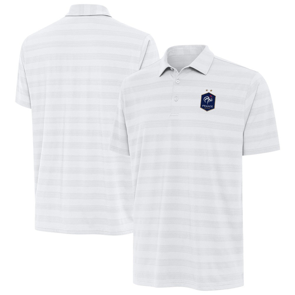 France National Team Antigua Channel Polo White - FIFA World CUP