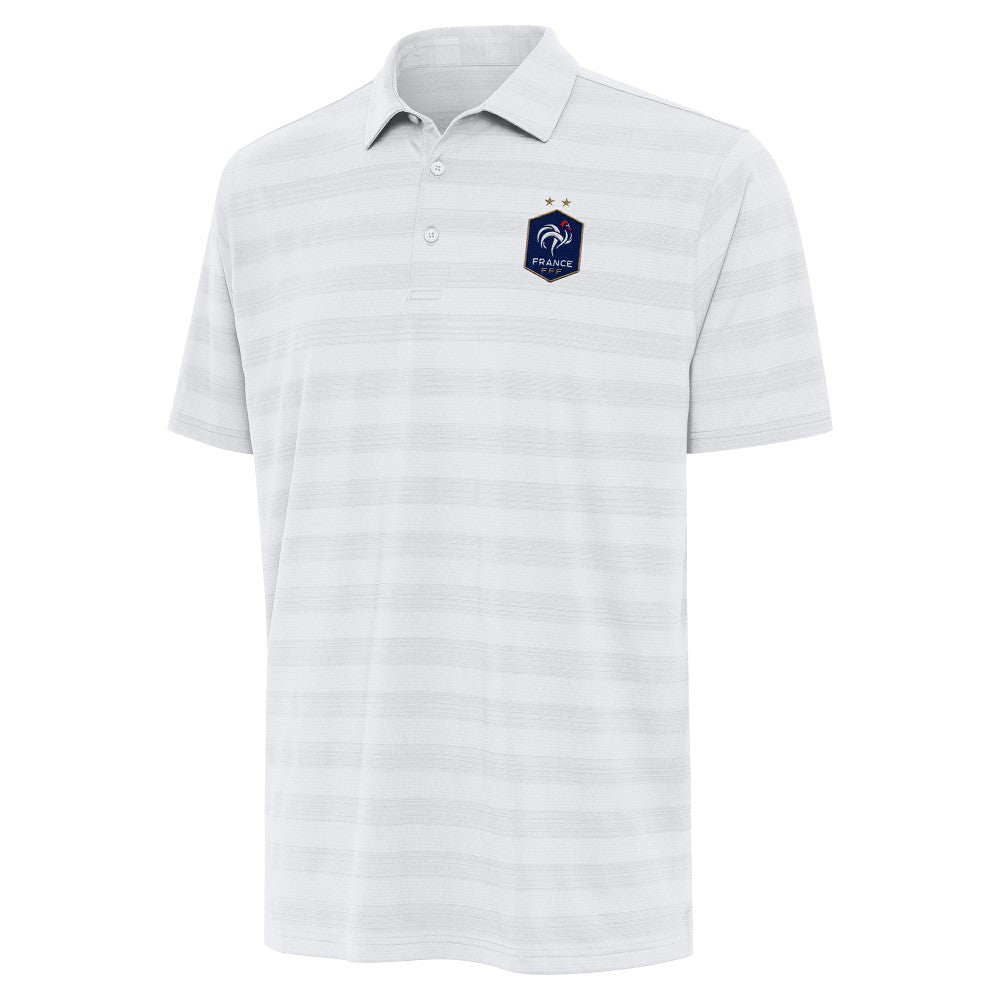 France National Team Antigua Channel Polo White - FIFA World CUP