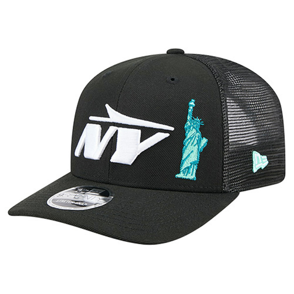 New York Jets New Era Liberty 9SEVENTY Adjustable Trucker Hat Black | NFL