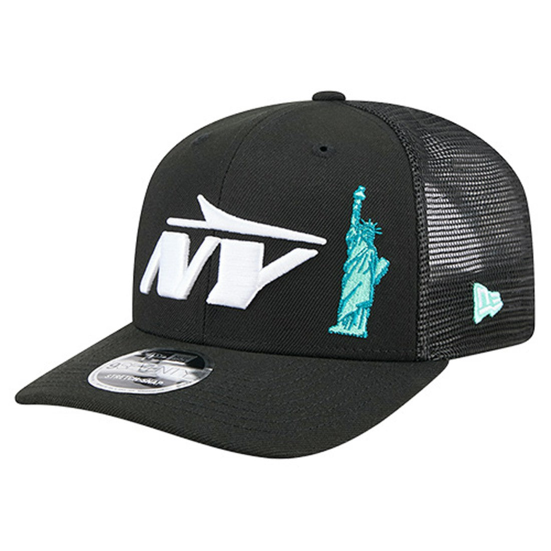 New York Jets New Era Liberty 9SEVENTY Adjustable Trucker Hat Black | NFL