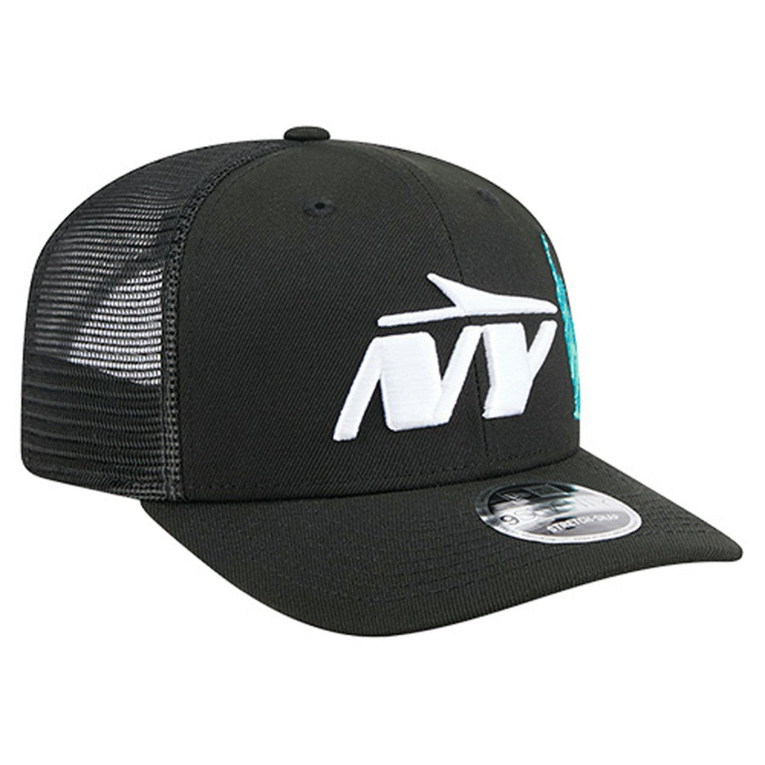 New York Jets New Era Liberty 9SEVENTY Adjustable Trucker Hat Black | NFL