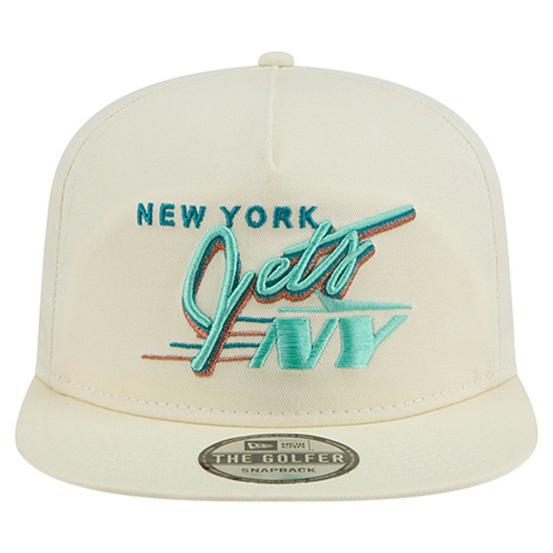 New York Jets New Era Liberty Golfer Adjustable Hat Cream | NFL