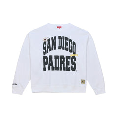 San Diego Padres Mitchell & Ness Women's Oversized Cooperstown Sweatshirt - MLB