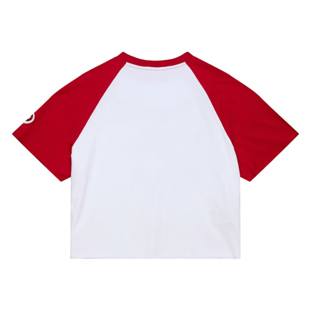 Philadelphia Phillies Mitchell & Ness Women's Cropped Raglan Boxy T-Shirt - MLB