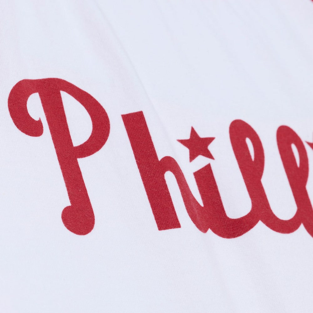 Philadelphia Phillies Mitchell & Ness Women's Cropped Raglan Boxy T-Shirt - MLB