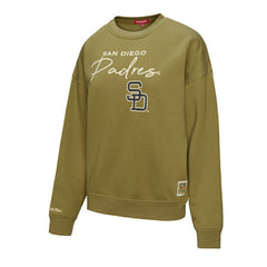 San Diego Padres Mitchell & Ness Women's Oversized Crewneck Sweatshirt - MLB