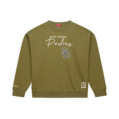 San Diego Padres Mitchell & Ness Women's Oversized Crewneck Sweatshirt - MLB
