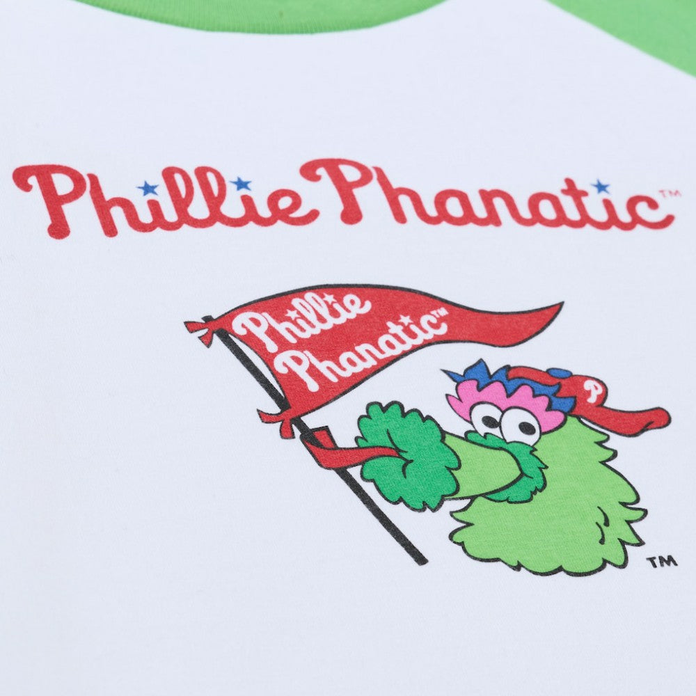 Philadelphia Phillies Mitchell & Ness Women's Cropped Raglan Mascot Boxy T-Shirt - MLB