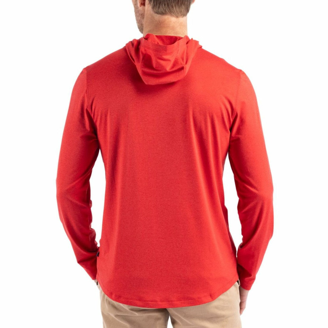 New York Giants Cutter & Buck Americana Coastline Epic Comfort Eco Recycled Long Sleeve Hoodie T-Shirt Red | NFL