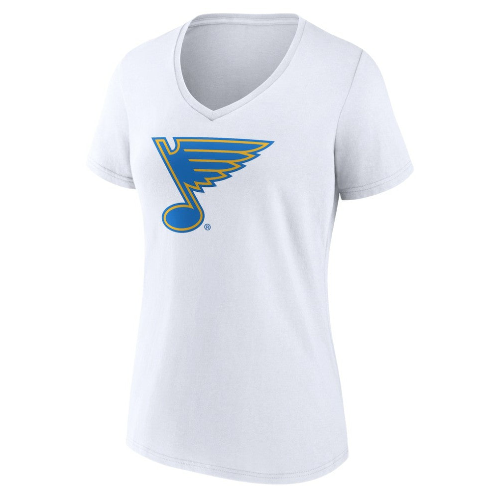 St. Louis Blues Women's Essential V-Neck T-Shirt - White - NHL